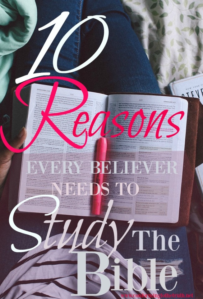Ever wonder why it is important to study the Bible? Hear are 10 reasons why.